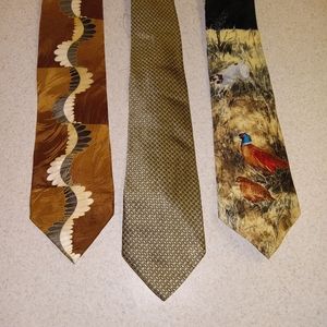 Vintage men's tie bundle of 3